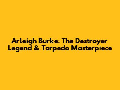 Arleigh Burke: The Destroyer Legend & Torpedo Masterpiece