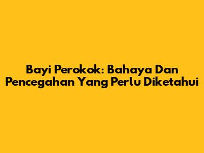 Bayi Perokok: Bahaya Dan Pencegahan Yang Perlu Diketahui