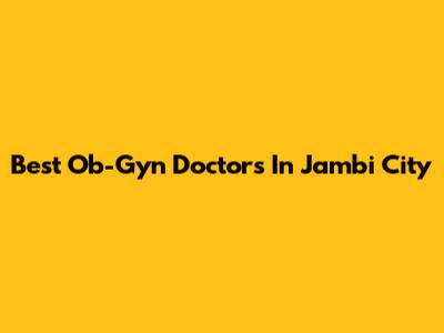 Best Ob-Gyn Doctors In Jambi City
