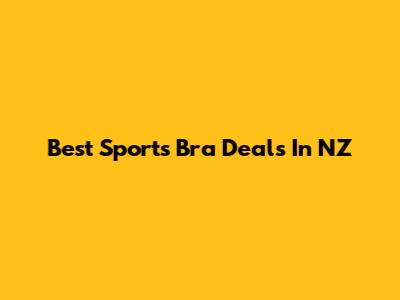 Best Sports Bra Deals In NZ