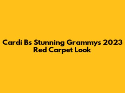 Cardi B's Stunning Grammys 2023 Red Carpet Look