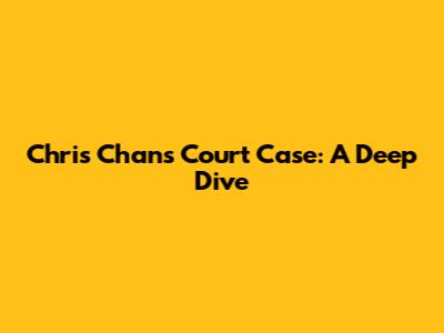 Chris Chan's Court Case: A Deep Dive