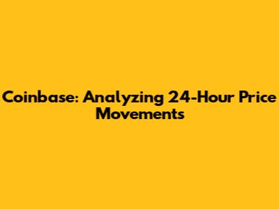 Coinbase: Analyzing 24-Hour Price Movements