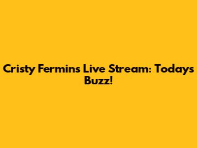 Cristy Fermin's Live Stream: Today's Buzz!