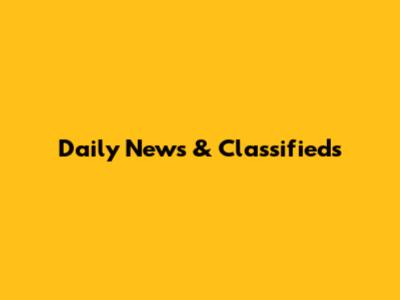 Daily News & Classifieds