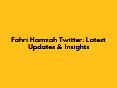 Fahri Hamzah Twitter: Latest Updates & Insights