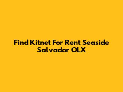 Find Kitnet For Rent Seaside Salvador OLX