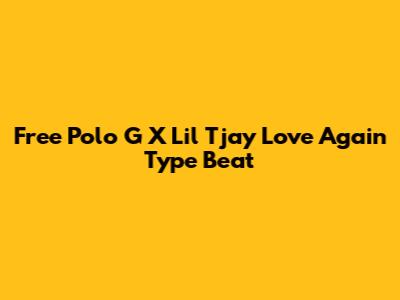 Free Polo G X Lil Tjay "Love Again" Type Beat