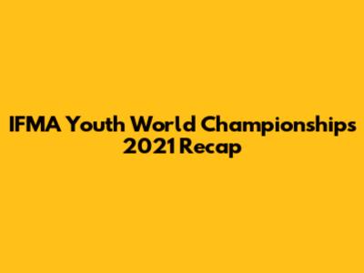 IFMA Youth World Championships 2021 Recap