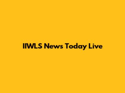 IIWLS News Today Live