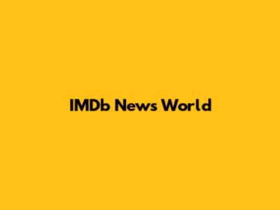 IMDb News World