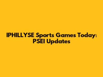IPHILLYSE Sports Games Today: PSEI Updates
