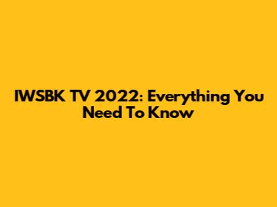 IWSBK TV 2022: Everything You Need To Know