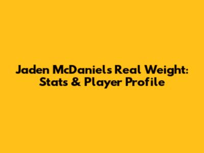 Jaden McDaniels' Real Weight: Stats & Player Profile