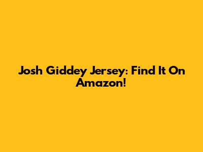 Josh Giddey Jersey: Find It On Amazon!