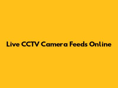 Live CCTV Camera Feeds Online