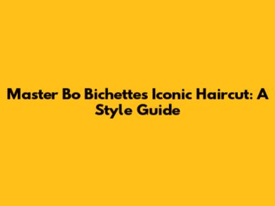 Master Bo Bichette's Iconic Haircut: A Style Guide