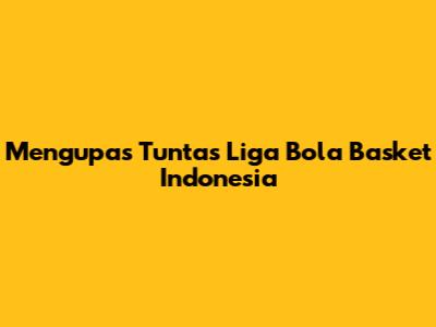 Mengupas Tuntas Liga Bola Basket Indonesia