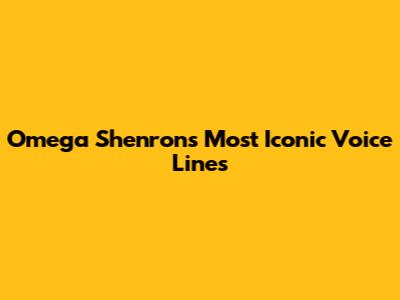 Omega Shenron's Most Iconic Voice Lines