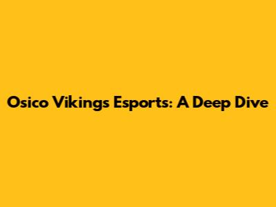 Osico Vikings Esports: A Deep Dive
