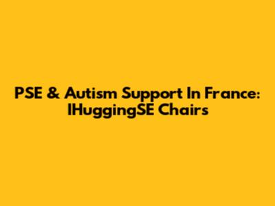 PSE & Autism Support In France: IHuggingSE Chairs