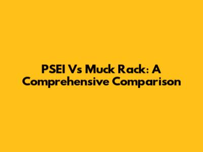 PSEI Vs Muck Rack: A Comprehensive Comparison