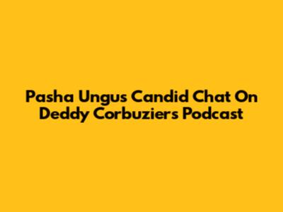 Pasha Ungu's Candid Chat On Deddy Corbuzier's Podcast
