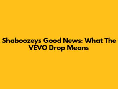 Shaboozey's "Good News": What The VEVO Drop Means