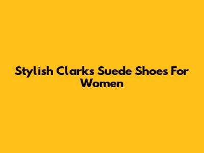 Stylish Clarks Suede Shoes For Women