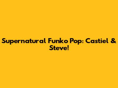 Supernatural Funko Pop: Castiel & Steve!