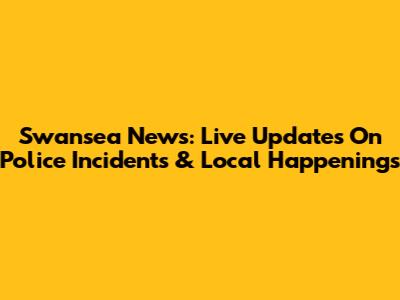 Swansea News: Live Updates On Police Incidents & Local Happenings