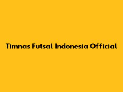 Timnas Futsal Indonesia Official